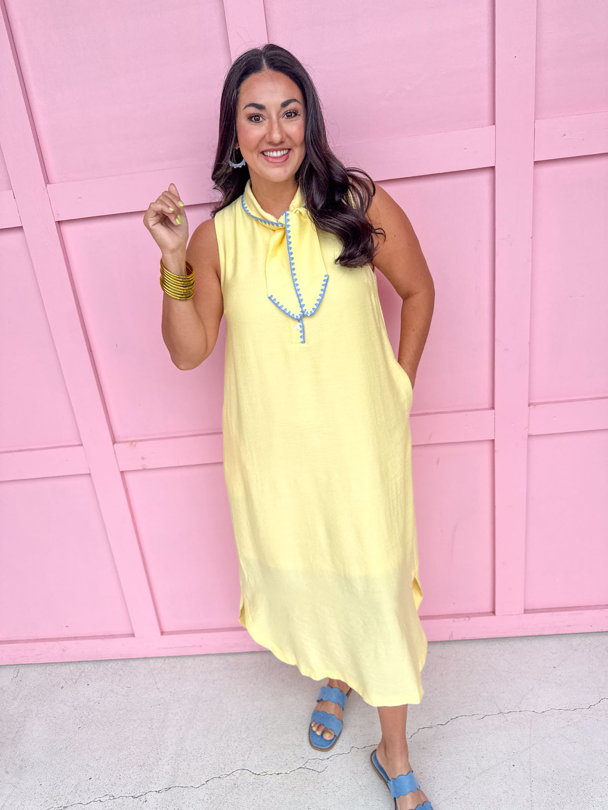 Sweet Escape Dress - Lemon