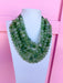 Jincy's Womens Boutique  green marble beaded multi strand necklace with magnetic closure