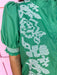 Mini Ruffle Collar Elastic Cuff Full Button Front Has Pockets dress embroidered detail short sleeve womens boutique mini length jincy's