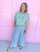 Chambray Material elastic waistband pockets stripes denim summer womens boutique jincy's