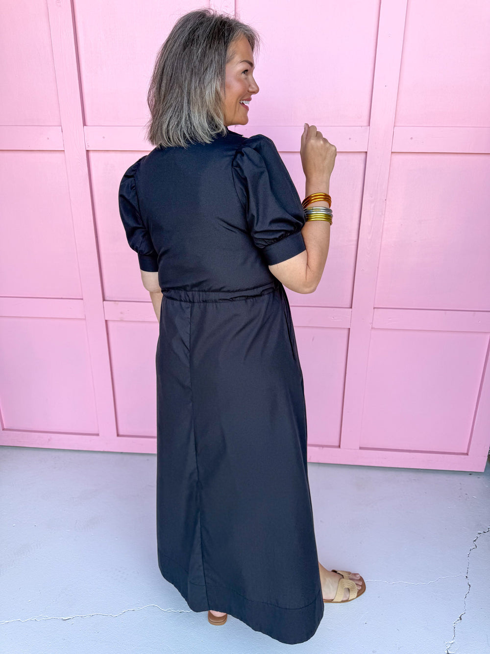 Wistful Wonder Dress - Black