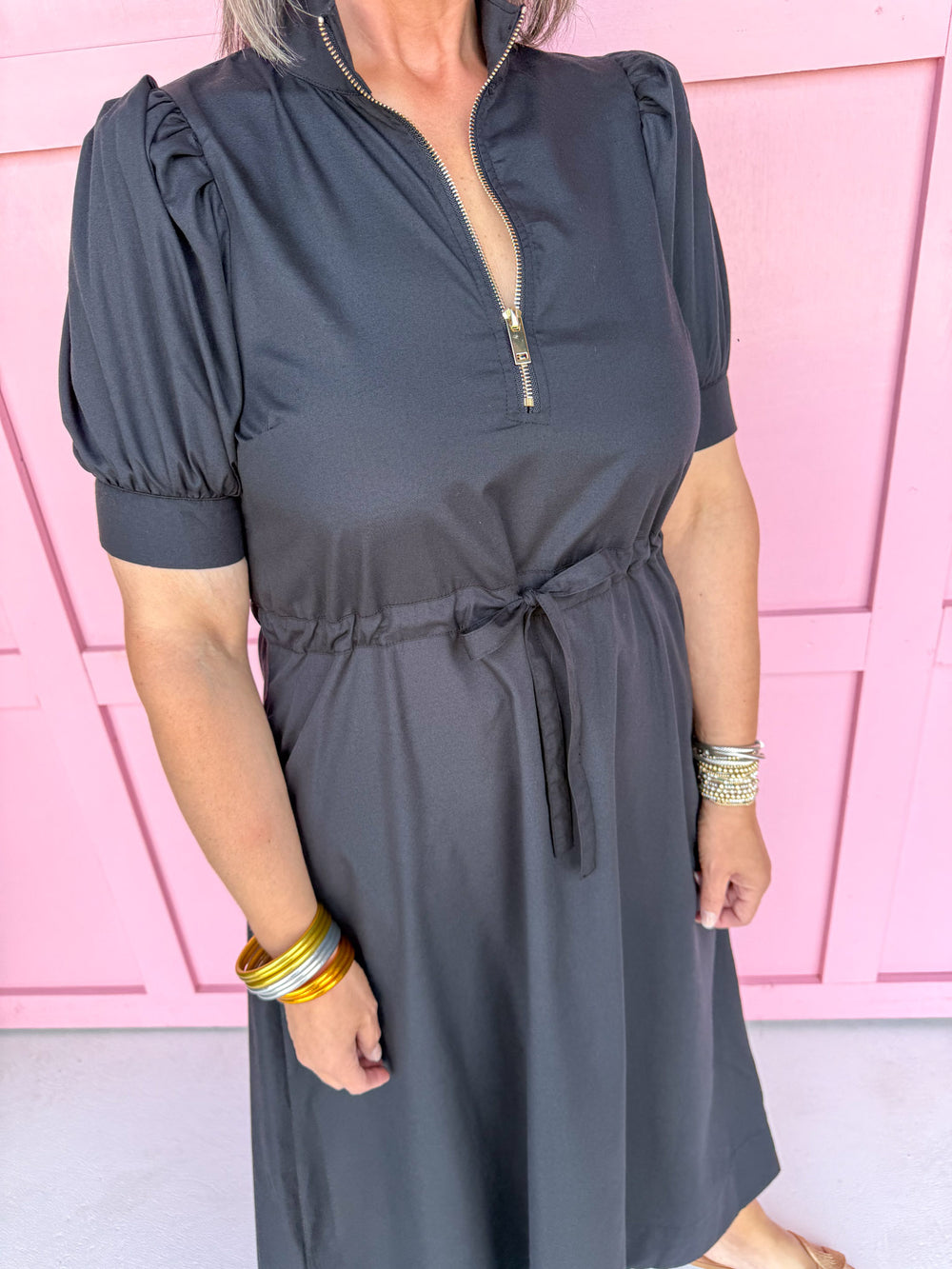 Wistful Wonder Dress - Black