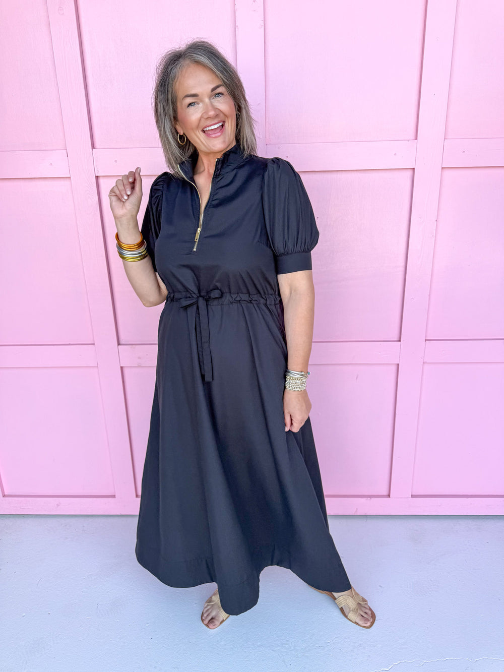 Wistful Wonder Dress - Black