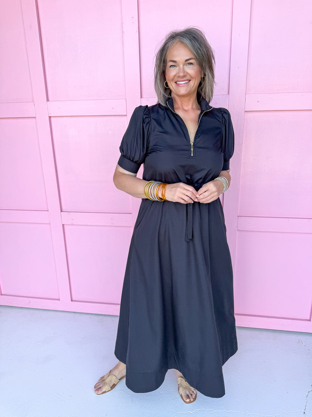 Wistful Wonder Dress - Black