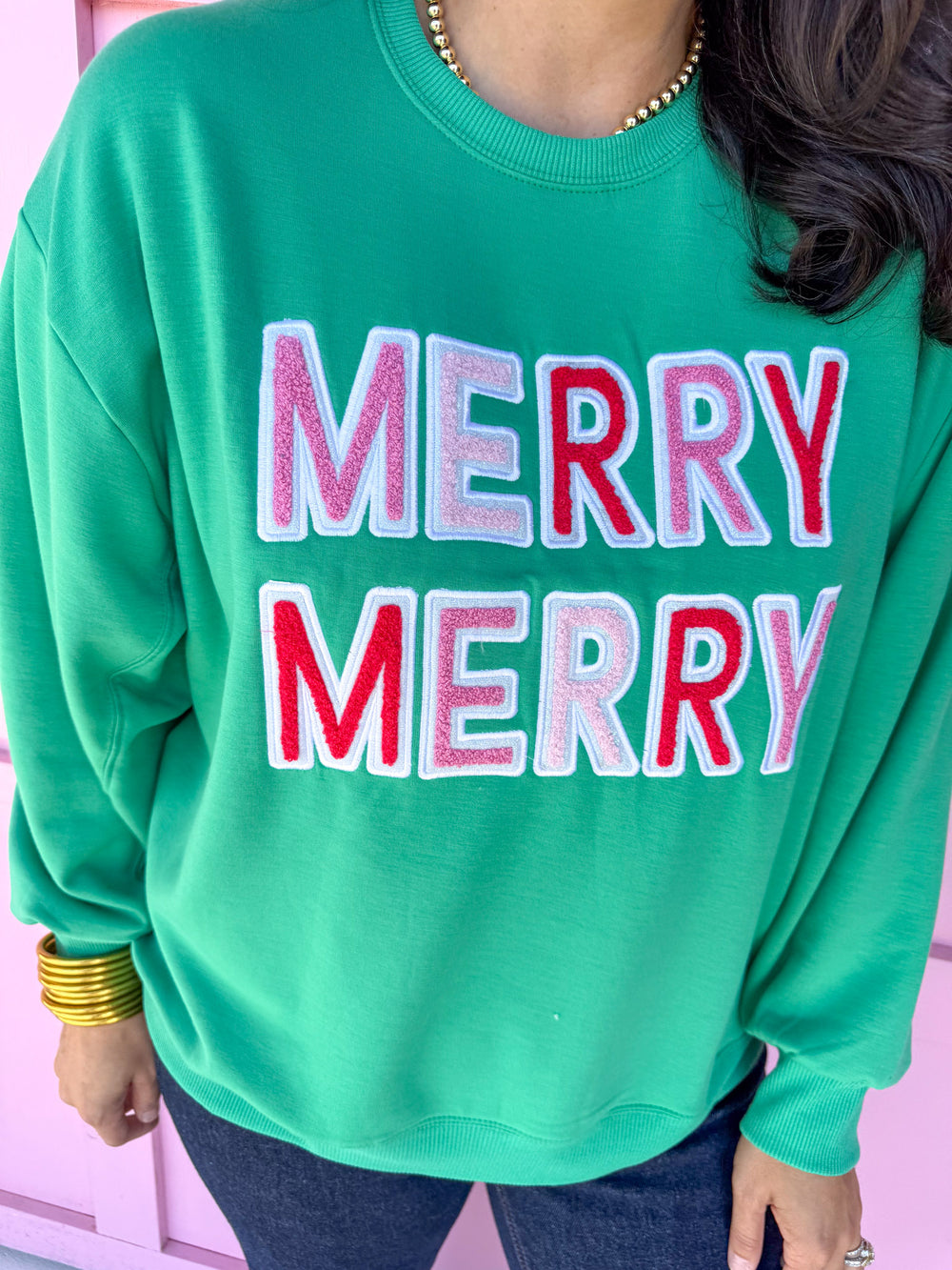 Jincy's Women's Boutique Mary Square Sarah Merry Sweatshirt Plus Size