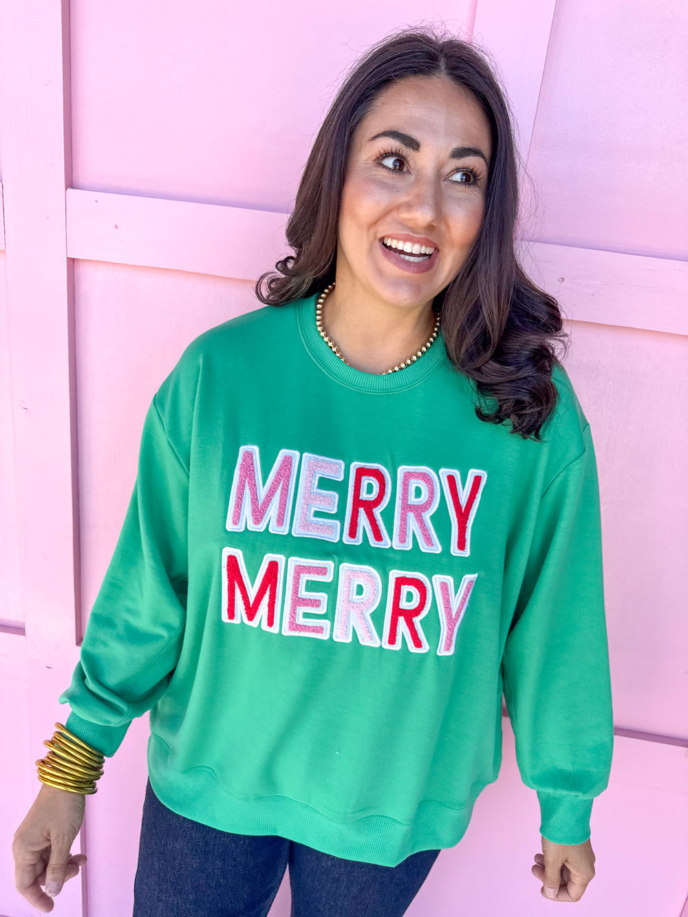 Jincy's Women's Boutique Mary Square Sarah Merry Sweatshirt Plus Size