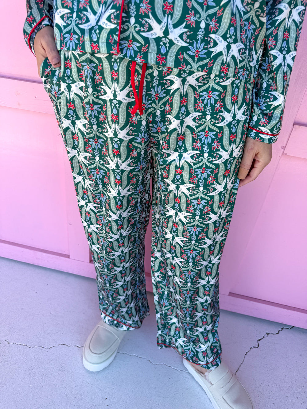 Mary Square Charlotte Pajama Set Gossamer Wings christmas womens boutique silk jincy's