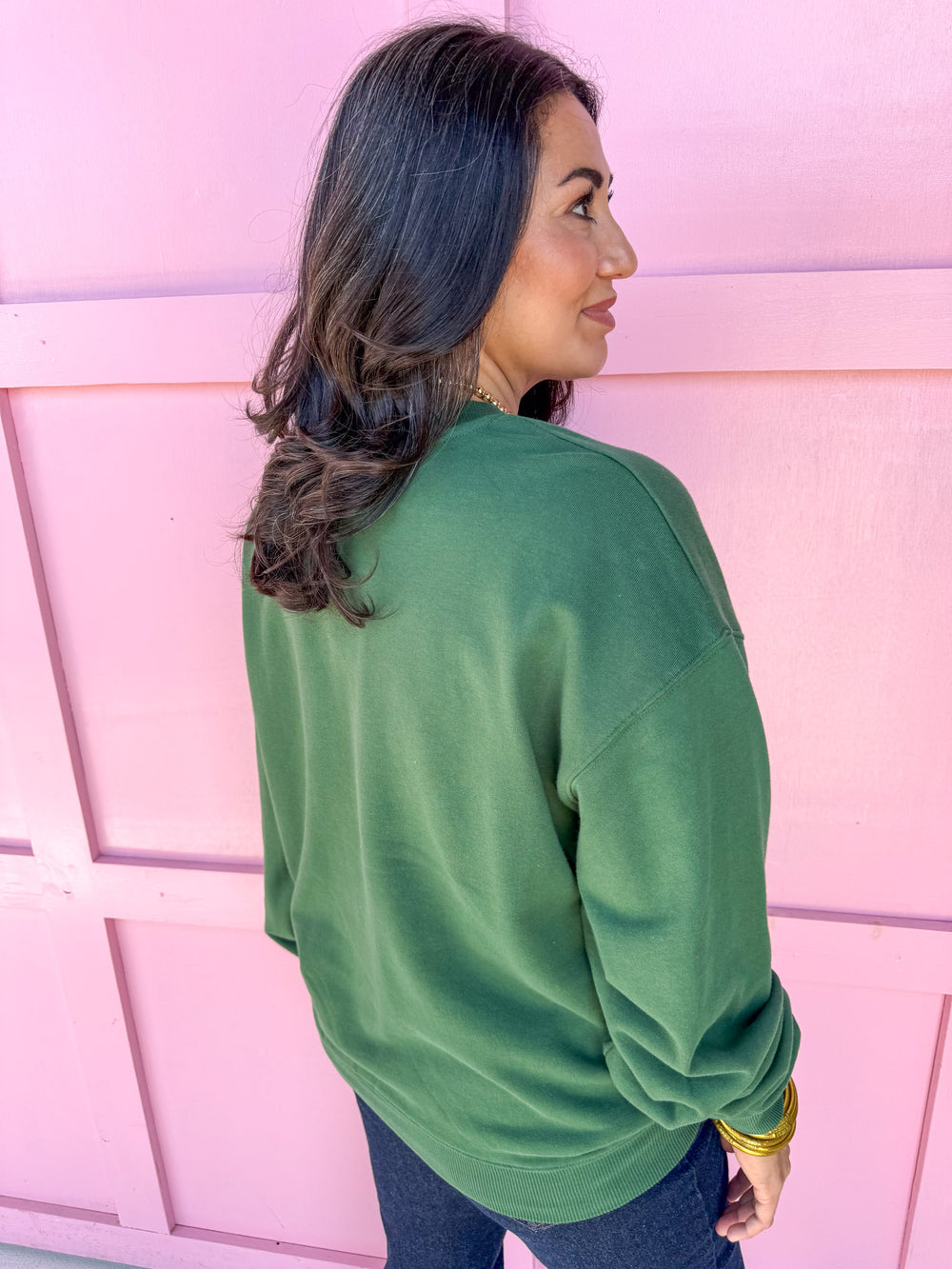 Jincy's Women's Boutique Merrier with a Martini Sweatshirt Plus Size
