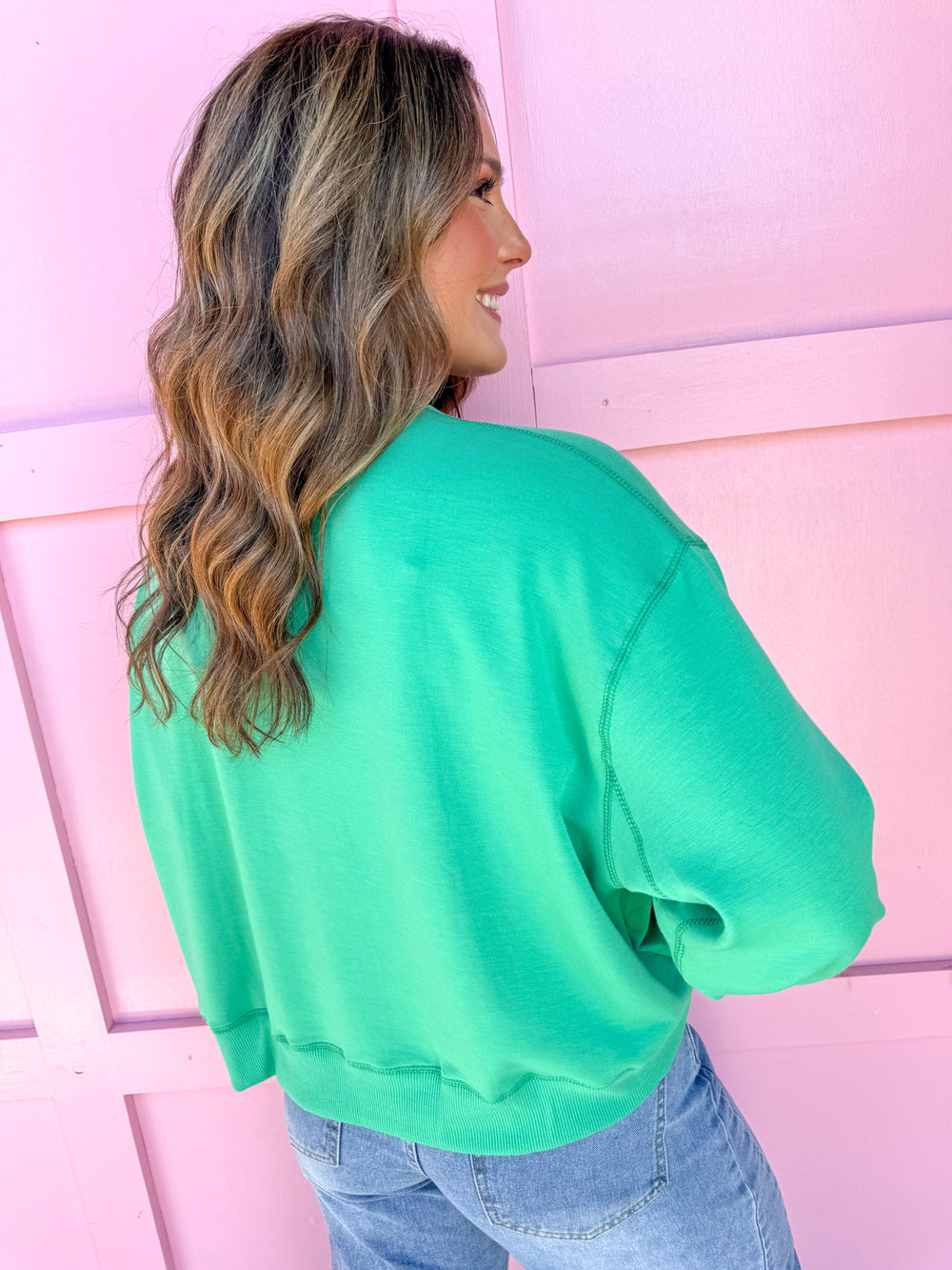 Mary Square | Millie Sweatshirt - Candy Canes