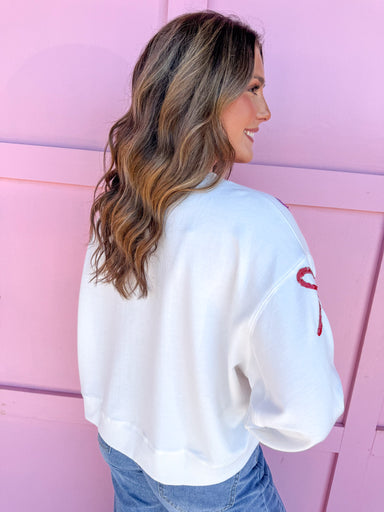 Mary Square Millie Sweatshirt Bows womens boutique sequins jincy's