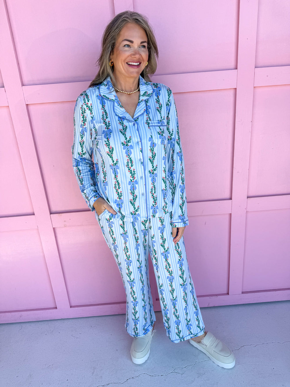 Mary Square Charlotte Pajama Set Hello Garland womens boutique jincy's