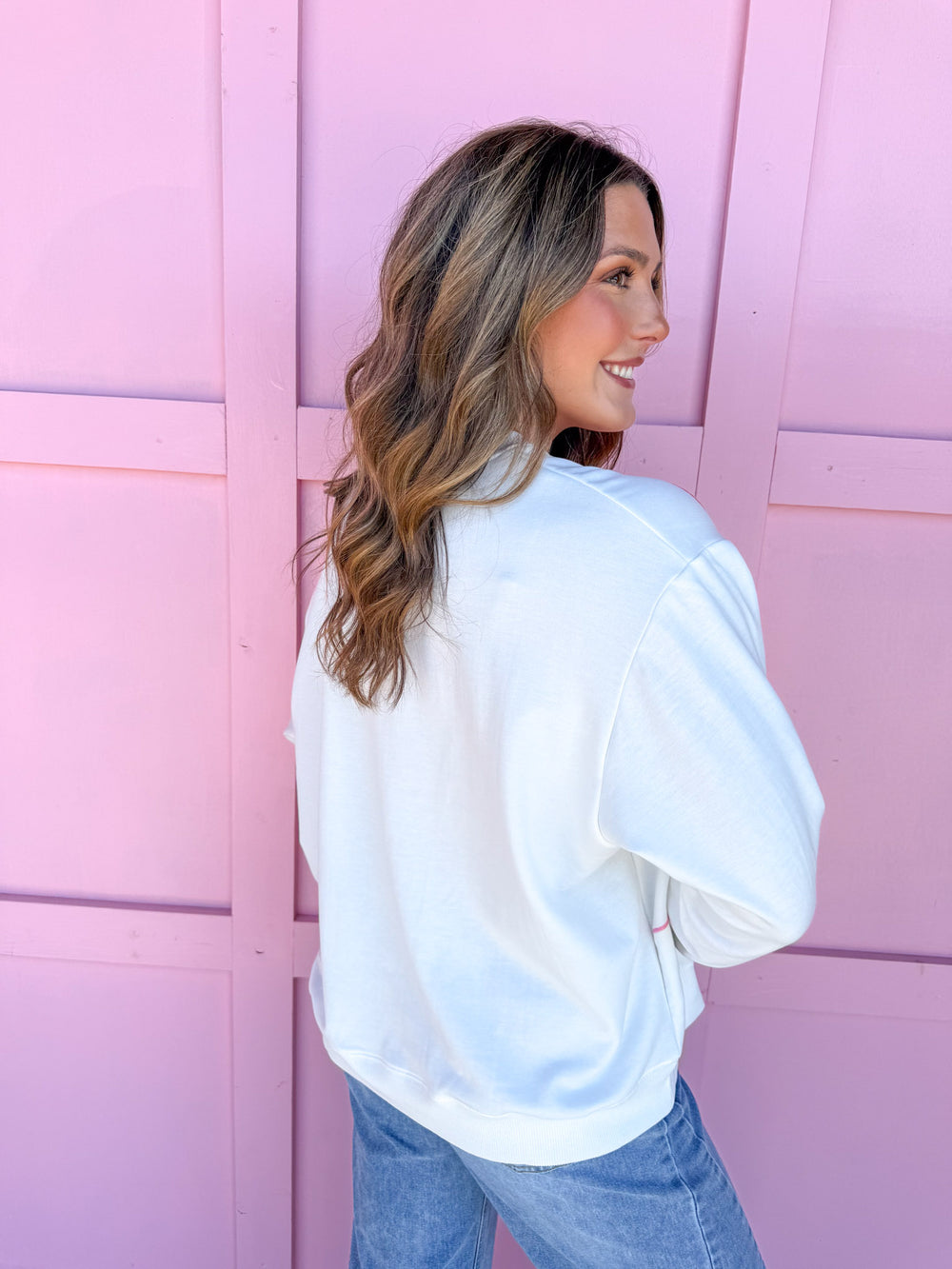 Jincy's Women's Boutique Mary Square sarah ornament sweatshirt Plus Size