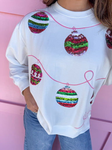 Jincy's Women's Boutique Mary Square sarah ornament sweatshirt Plus Size