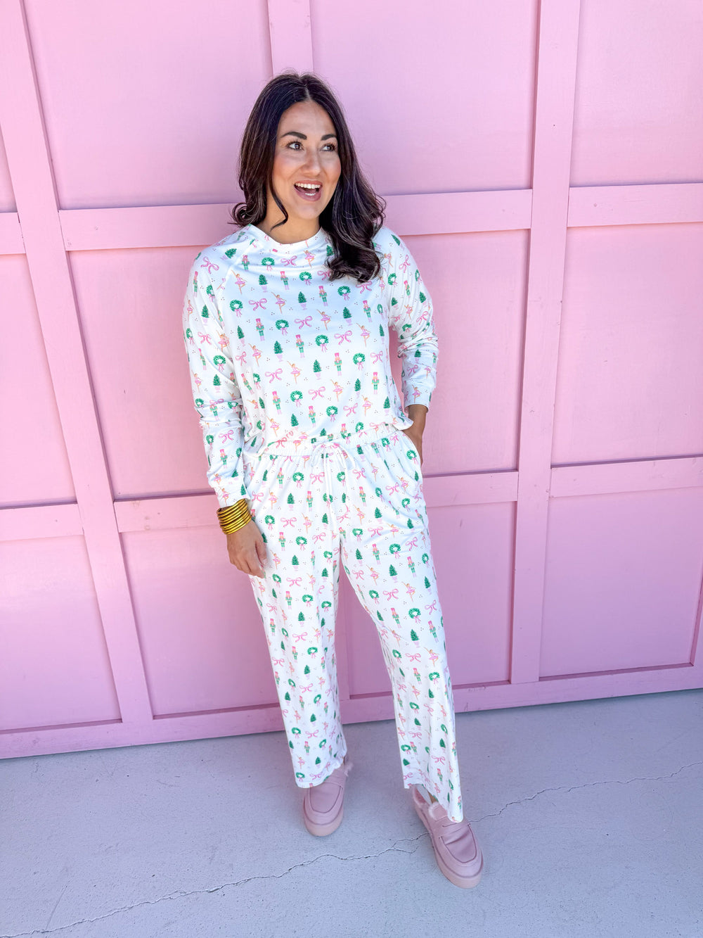 Mary Square Annie Pajama Set Sugar Plum Dreams womens boutique christmas jincy's 