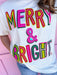 merry & bright bright colors christmas tee womens boutique jincy's