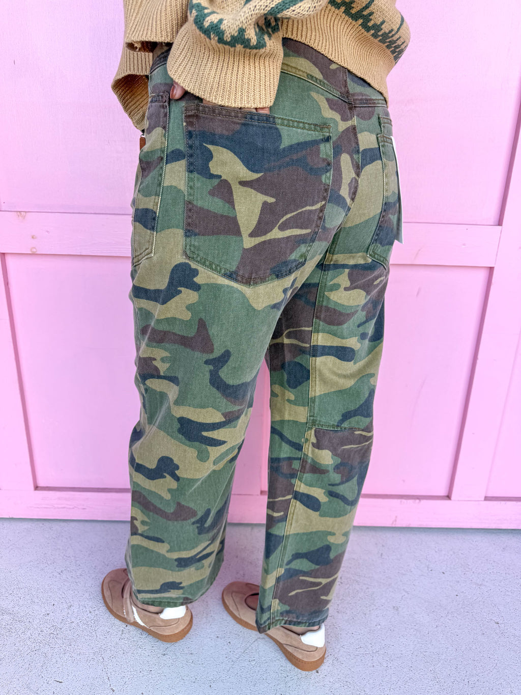 RISEN | Camo Barrel Pants