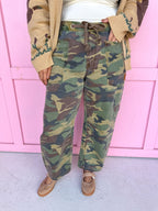 RISEN | Camo Barrel Pants