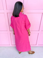Classic Go To Dress - Fuchsia