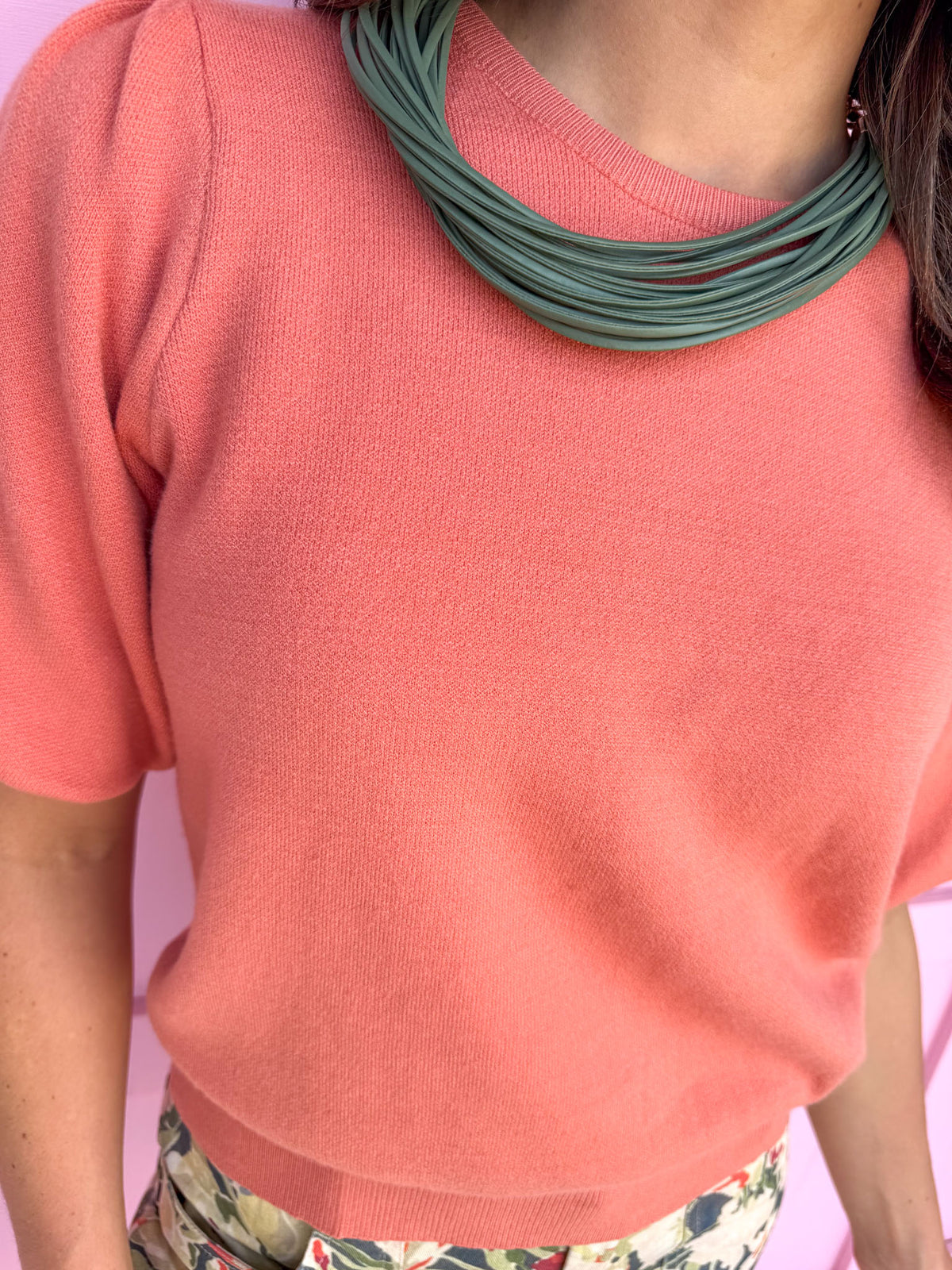 Southern Charm Puff Sleeve Top - Orange