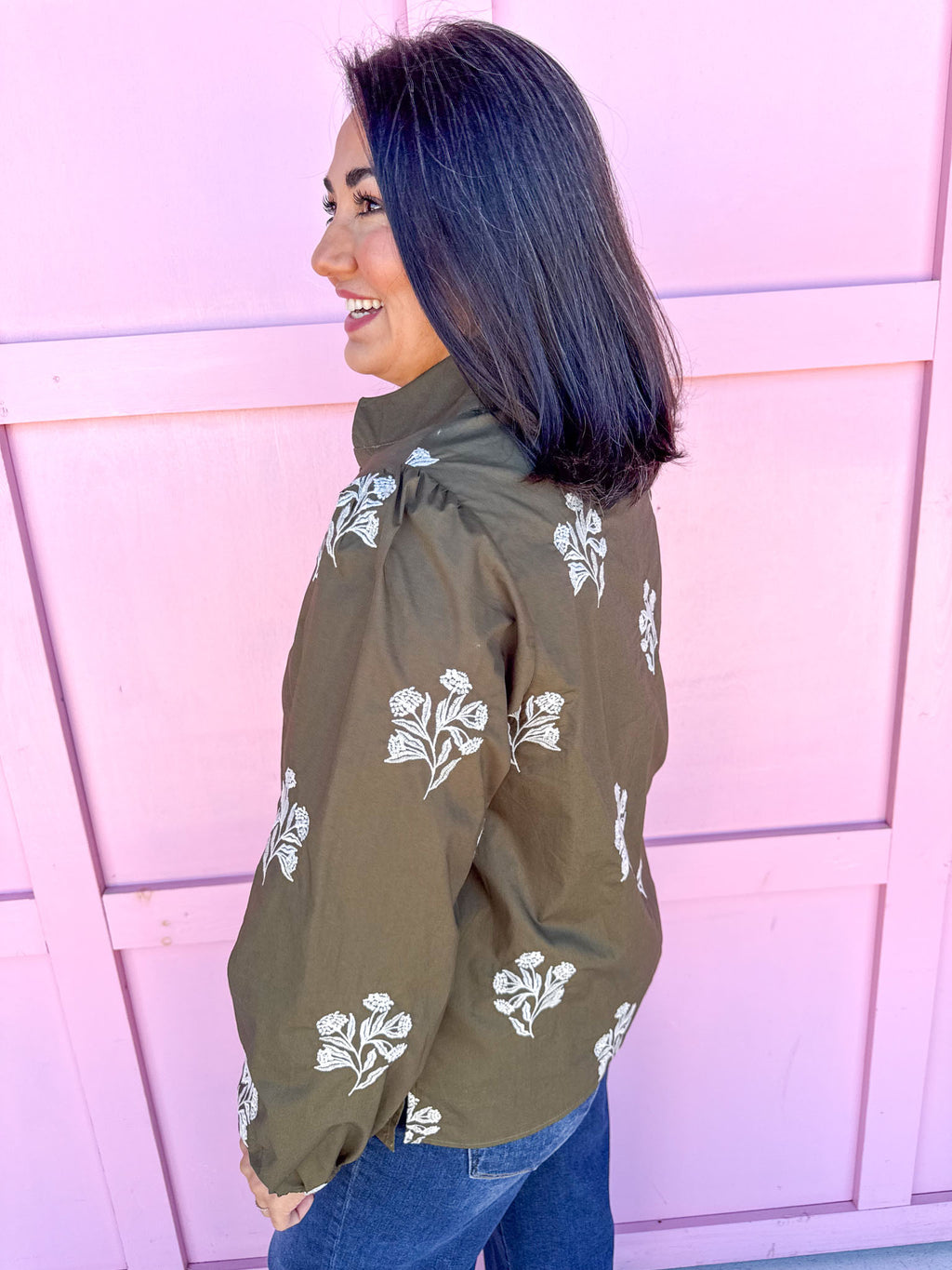 Mary Square | Kayla Embroidered Top - Moonlit Grace
