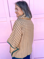 Hint of Houndstooth Poncho