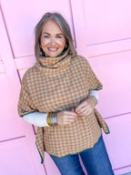 Hint of Houndstooth Poncho