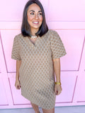 Little Details Polka Dot Dress - Mocha