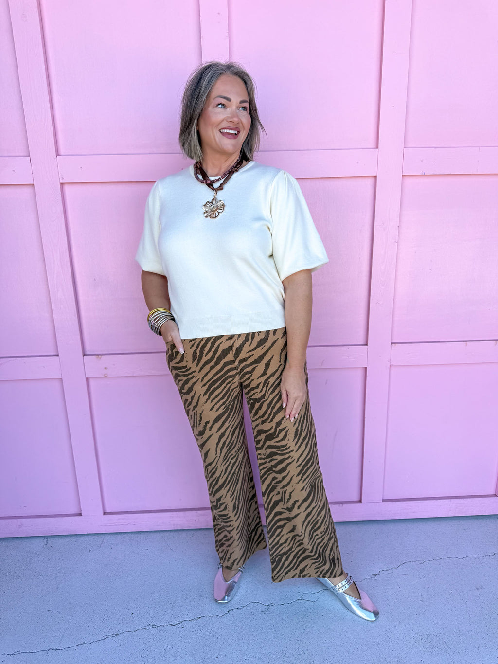 Southern Charm Puff Sleeve Top - Ivory