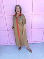 Sweet Moments Dress - Taupe