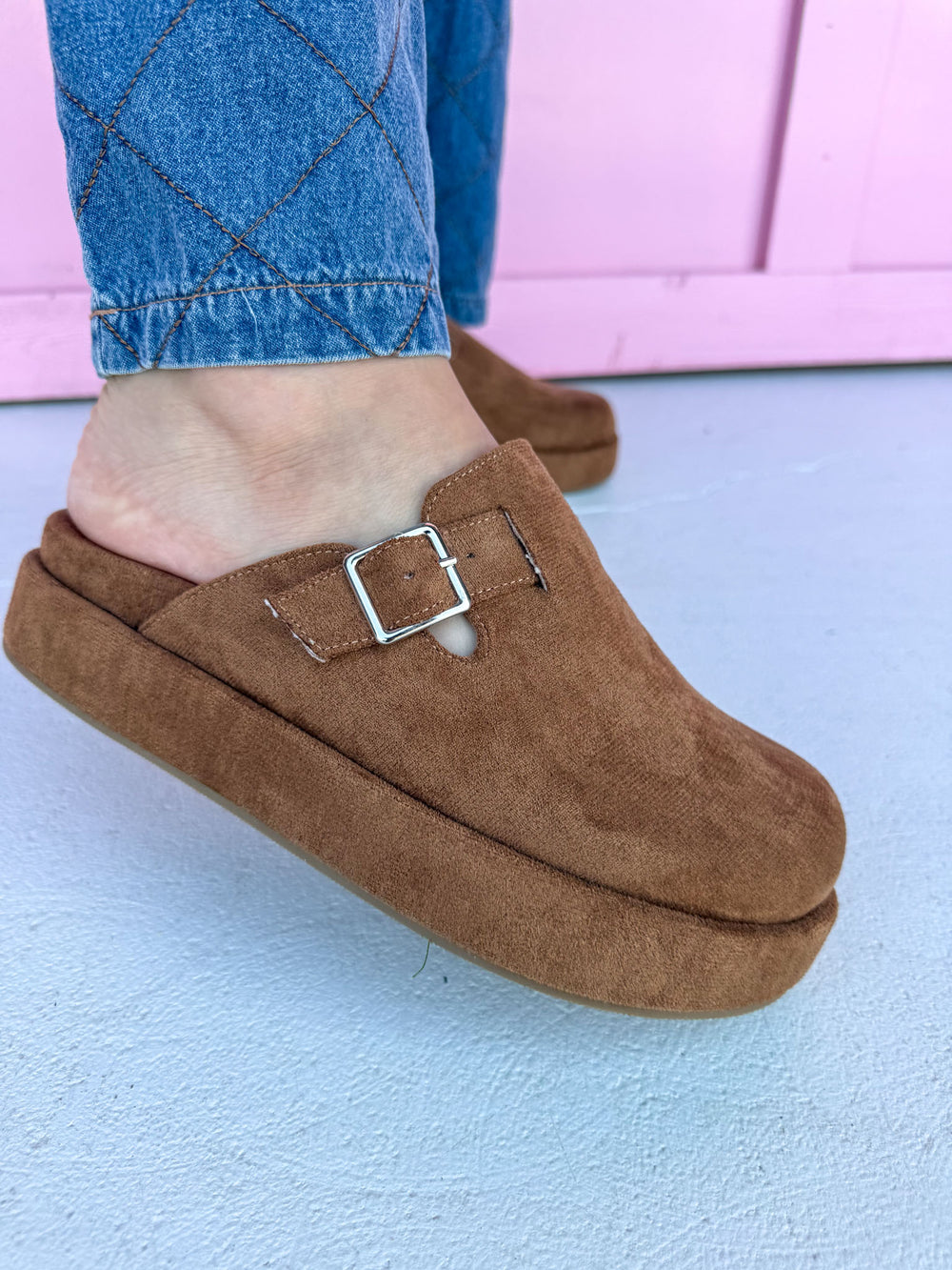 CORKYS | Holidaze Faux Suede Slip-Ons - Tobacco