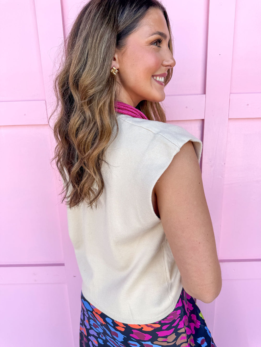 Social Knit Top - Ecru