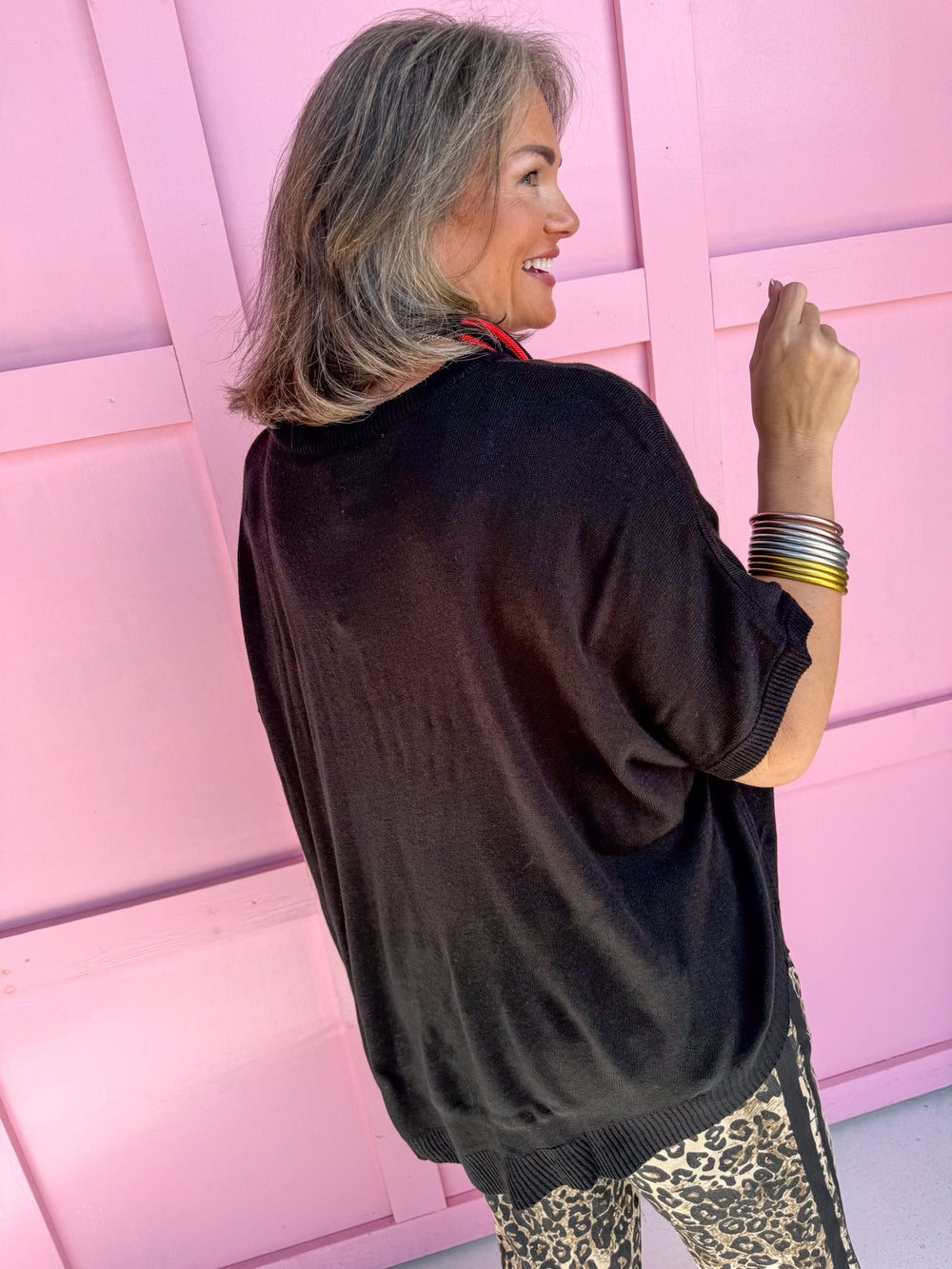 Don't Mind If I Do Top - Black