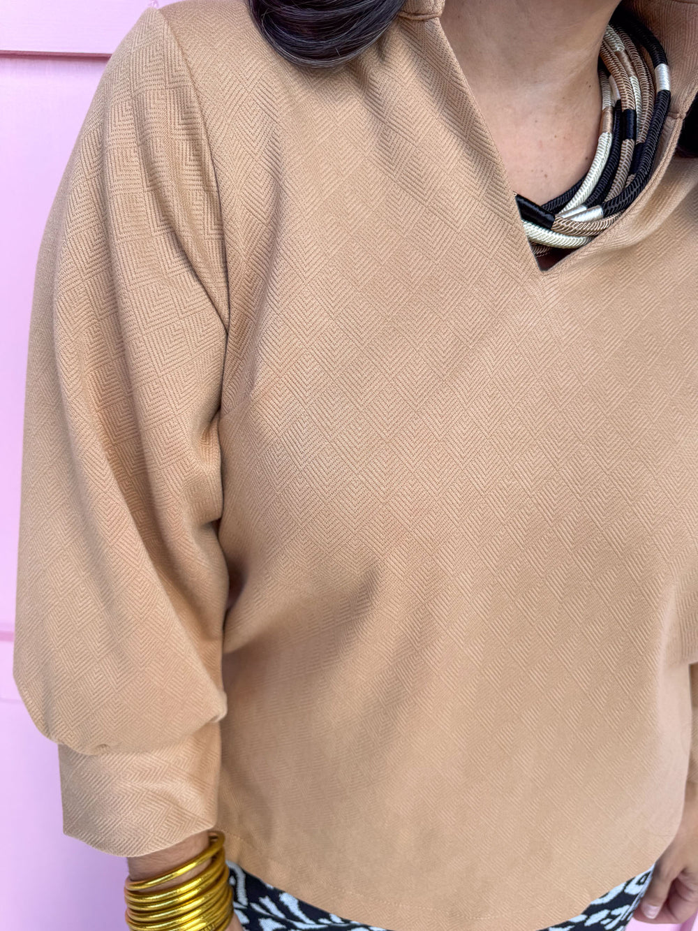 Mary Square | Jocelyn Top - Latte