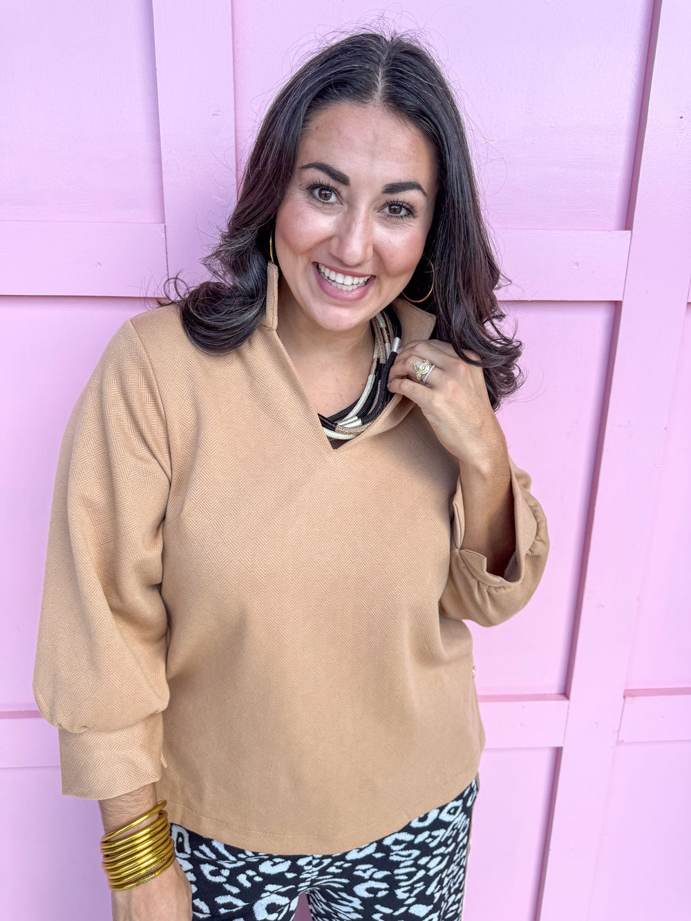 Mary Square | Jocelyn Top - Latte