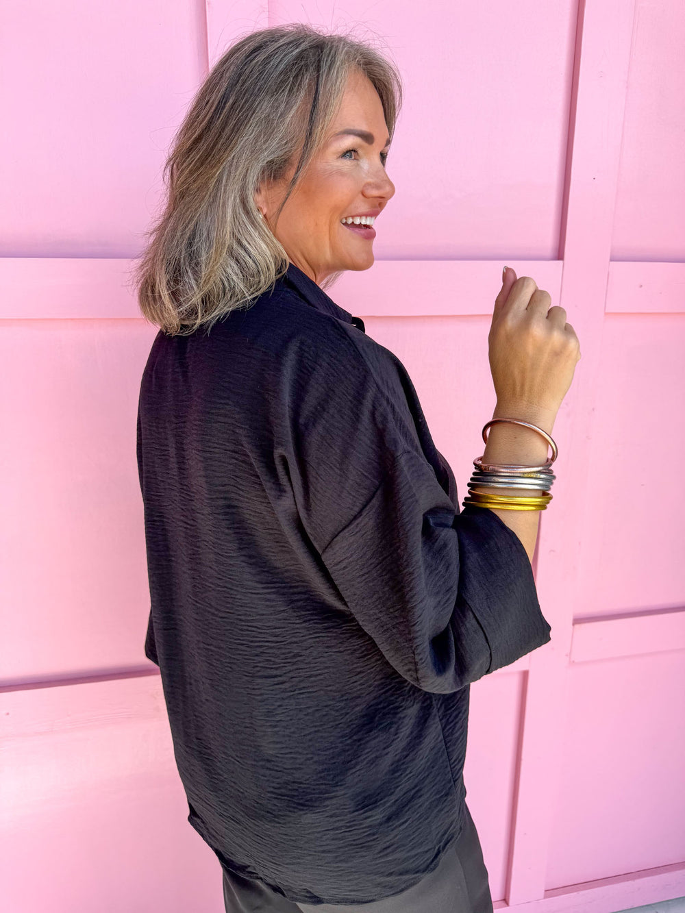 Gracefully Yours Top - Black