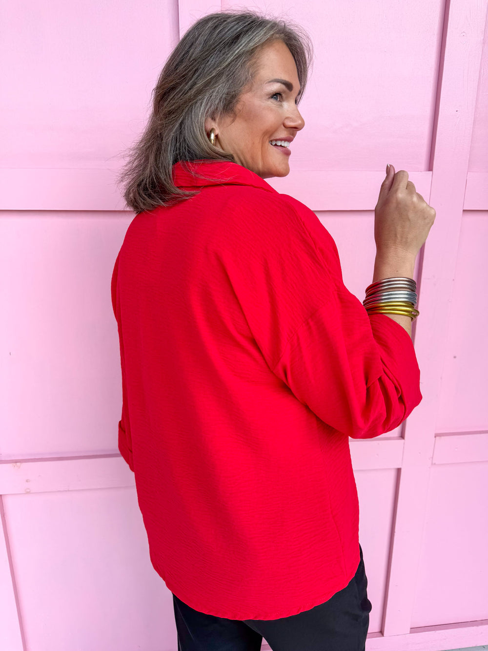 Gracefully Yours Top - Red