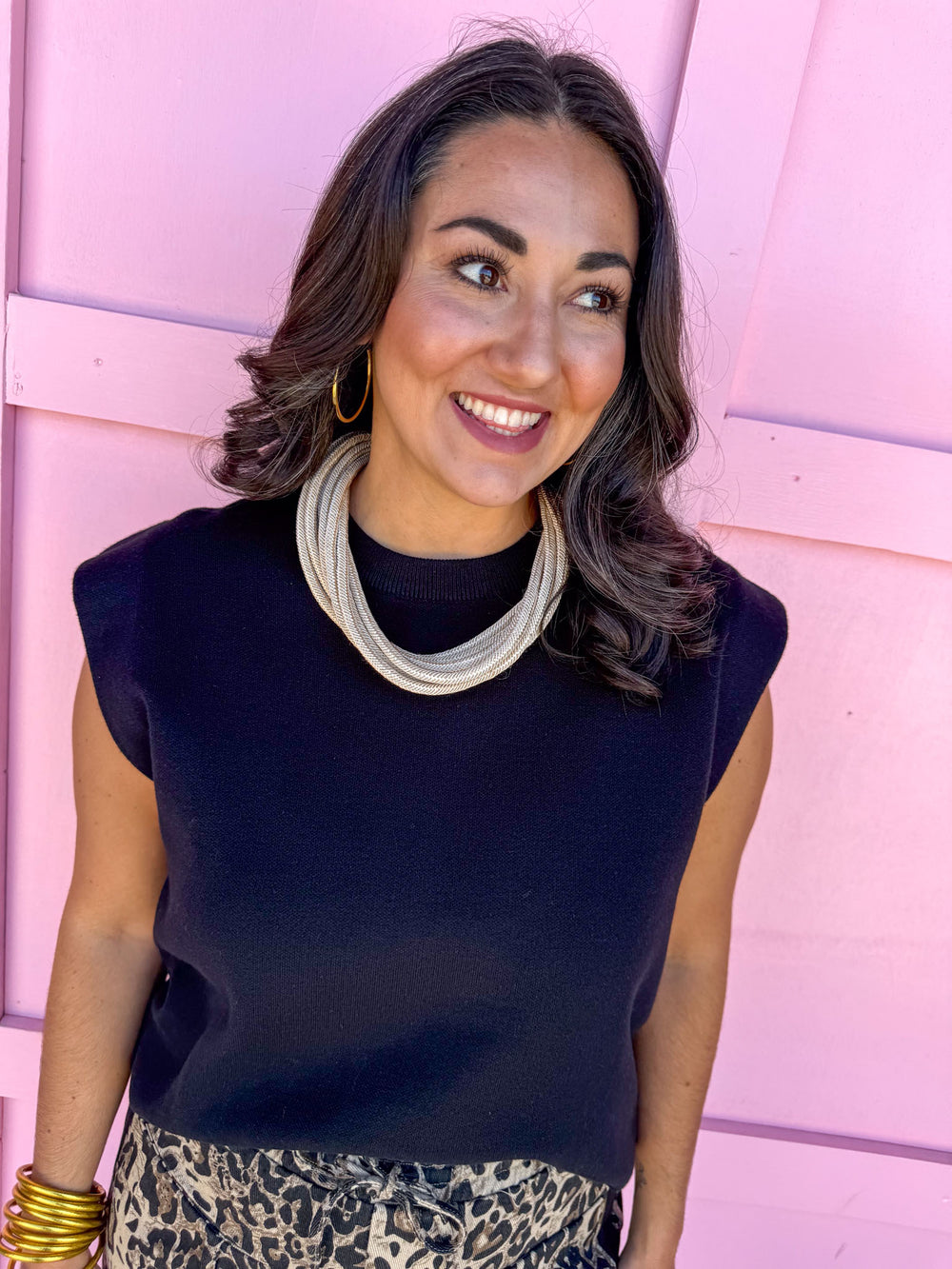 Social Knit Top - Black