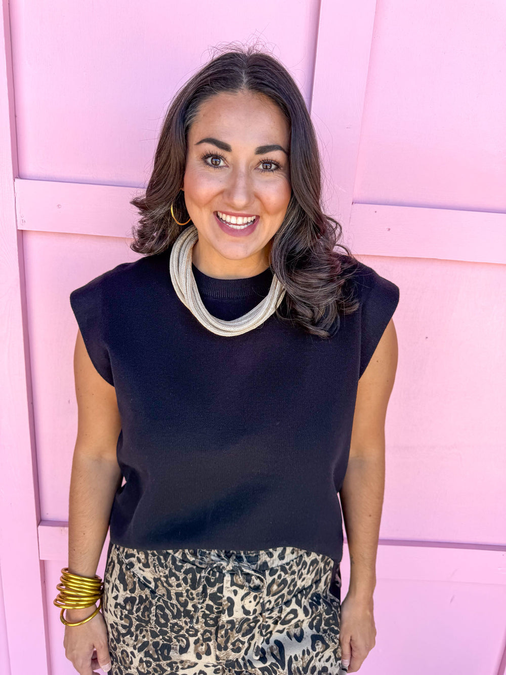 Social Knit Top - Black