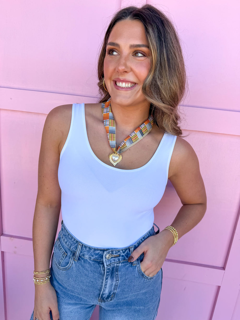 Barely There Tank - White