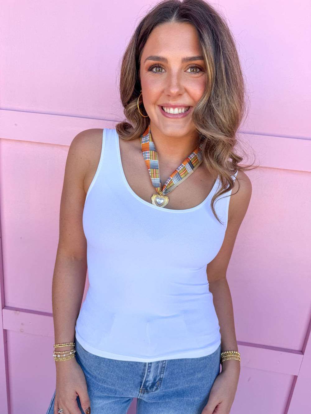 Barely There Tank - White