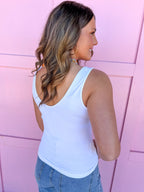 Barely There Tank - White