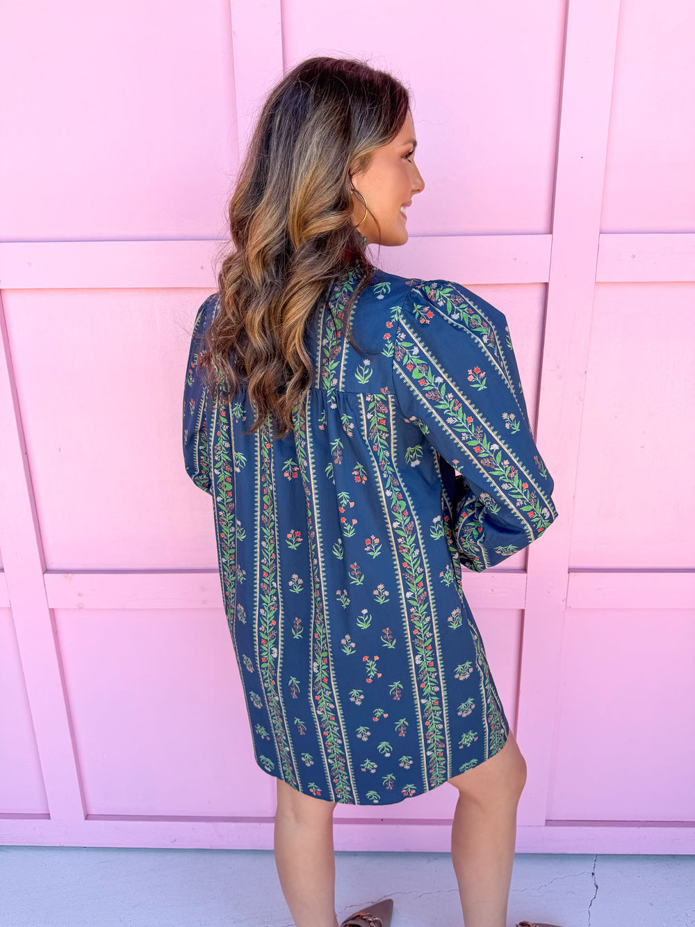 Pick Of The Patch Dress - Navy