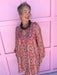 womens boutique dress fall colors mini length pink brown orange jincy's