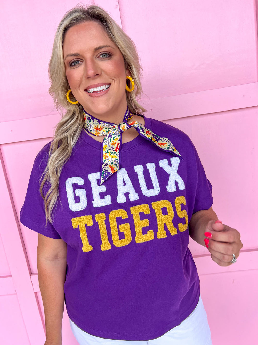 Stewart Simmons | Boxy Chenille Tee - LSU®