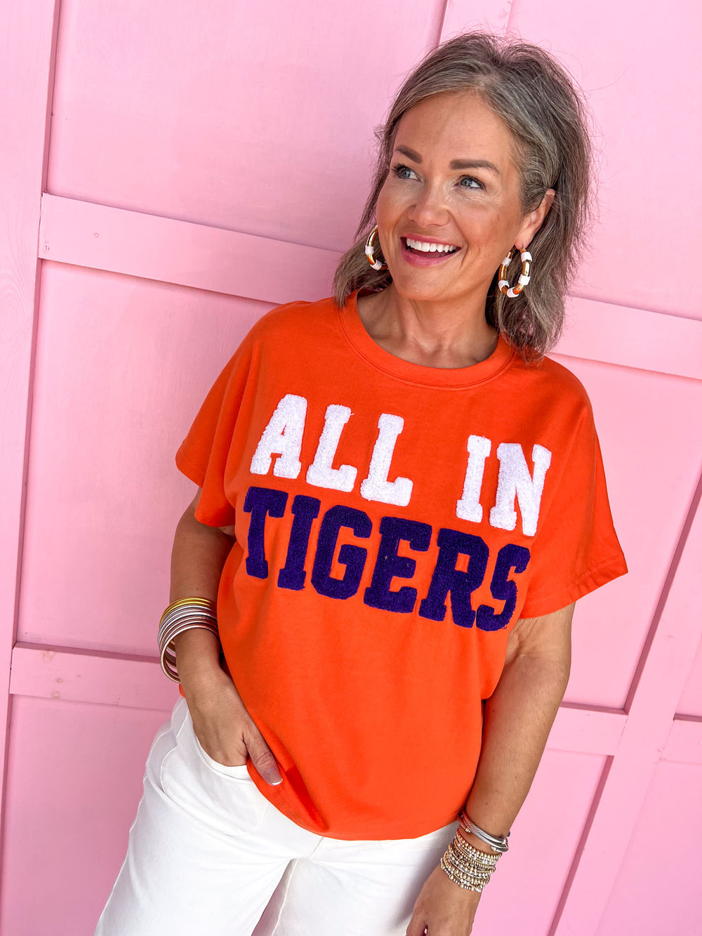 Stewart Simmons | Boxy Chenille Tee - Clemson®