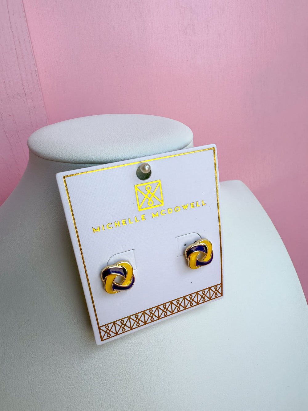 Michelle McDowell | Annie Earrings - Purple & Gold