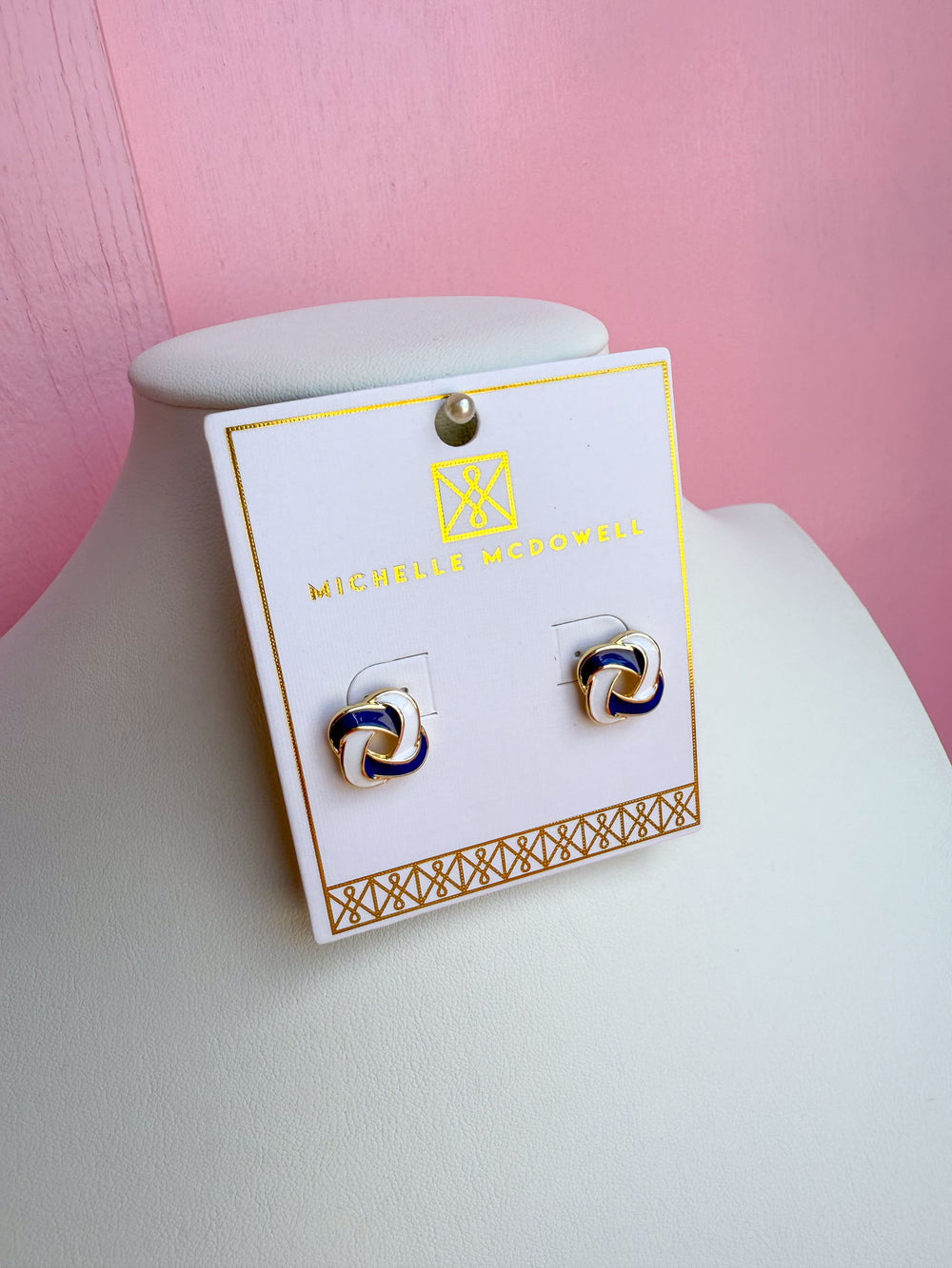 Michelle McDowell | Annie Earrings - Blue & White