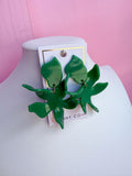 Jincy's Womens Boutique Linny Co Flora Earrings Kelly Green