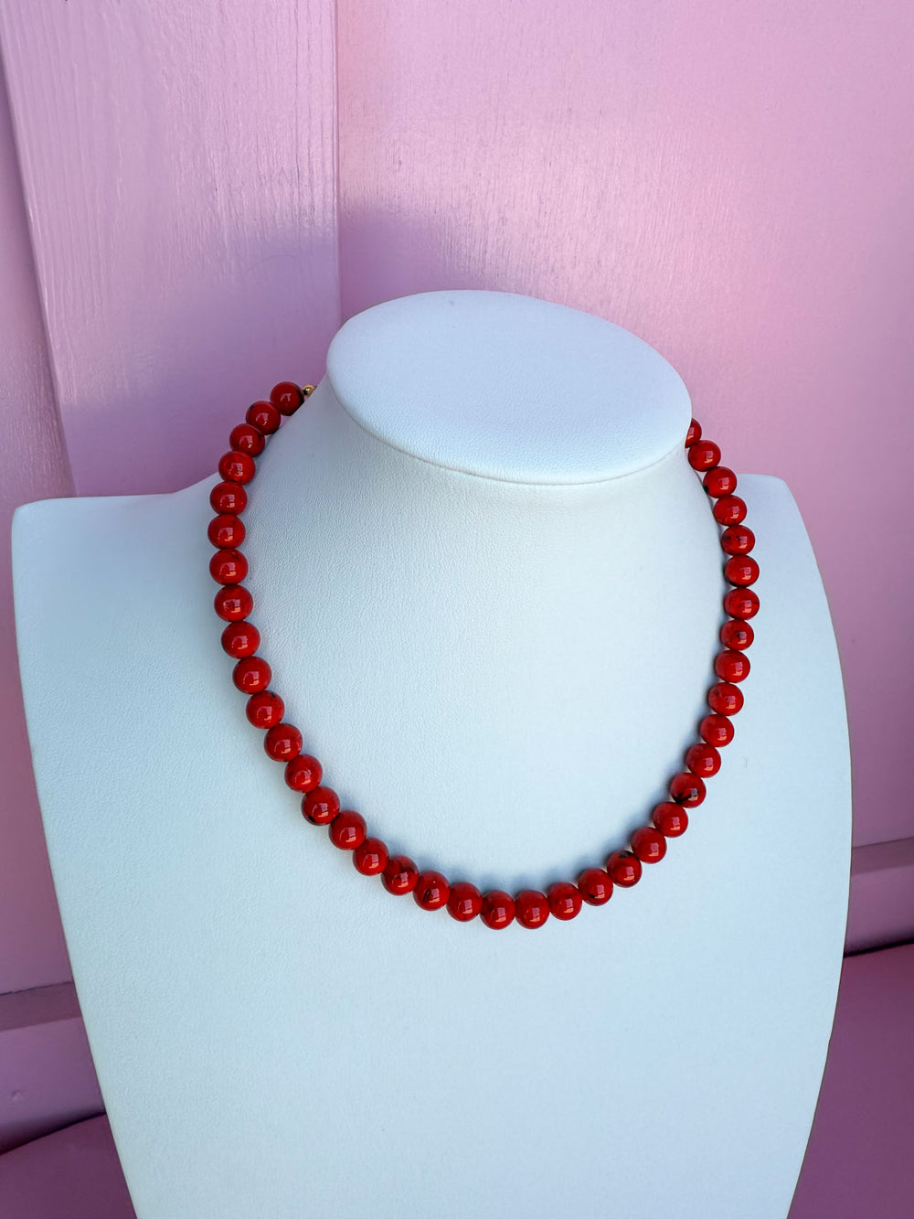 Hart Designs | Assorted Glass Bead Necklaces red beads clasp closure womens accessories Jincy's