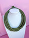 Slub Necklace rope necklace sage green Women's boutique Jincy's 